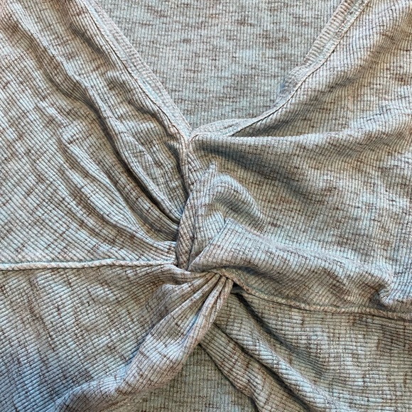 Free People FP Movement New Moon Blue Twist Workout Yoga Top Cropped Athleisure - Picture 7 of 8